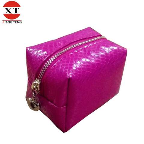 PU Cosmetic Case with Zipper Closed