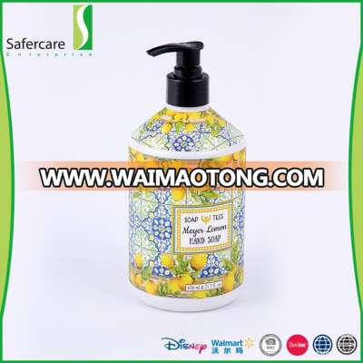 Best Selling Oem / Odm Anti Bacterial Lemon Fragrance Liquid Hand Soap