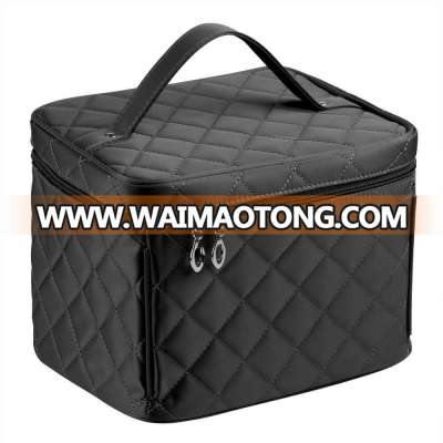 Big size Nylon Cosmetic bags with quality zipper single layer travel Makeup bags