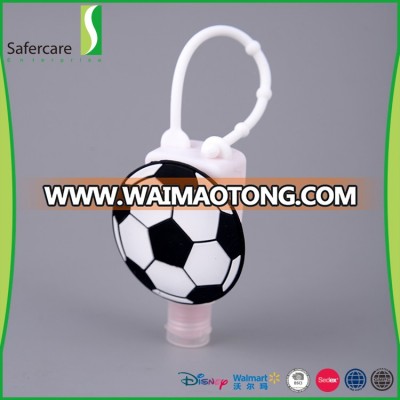 Cheap small football pattern antibacterial wholesale mini pocket hand sanitizer