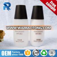 Custom logo 100% filling plastic bottle hotel body lotion