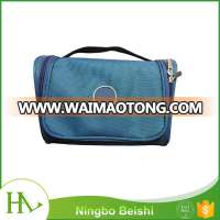 600D Two Tone Oxford Folding Travel Hanging Toiletry Bag, Hanging Wash Gargle Bag, Waterproof Make Up Bag