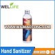 Empty industrial bottle hand sanitizer bottle with carabiner